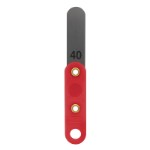 Søgerblad 0,40 mm med plastik håndtag (rød)